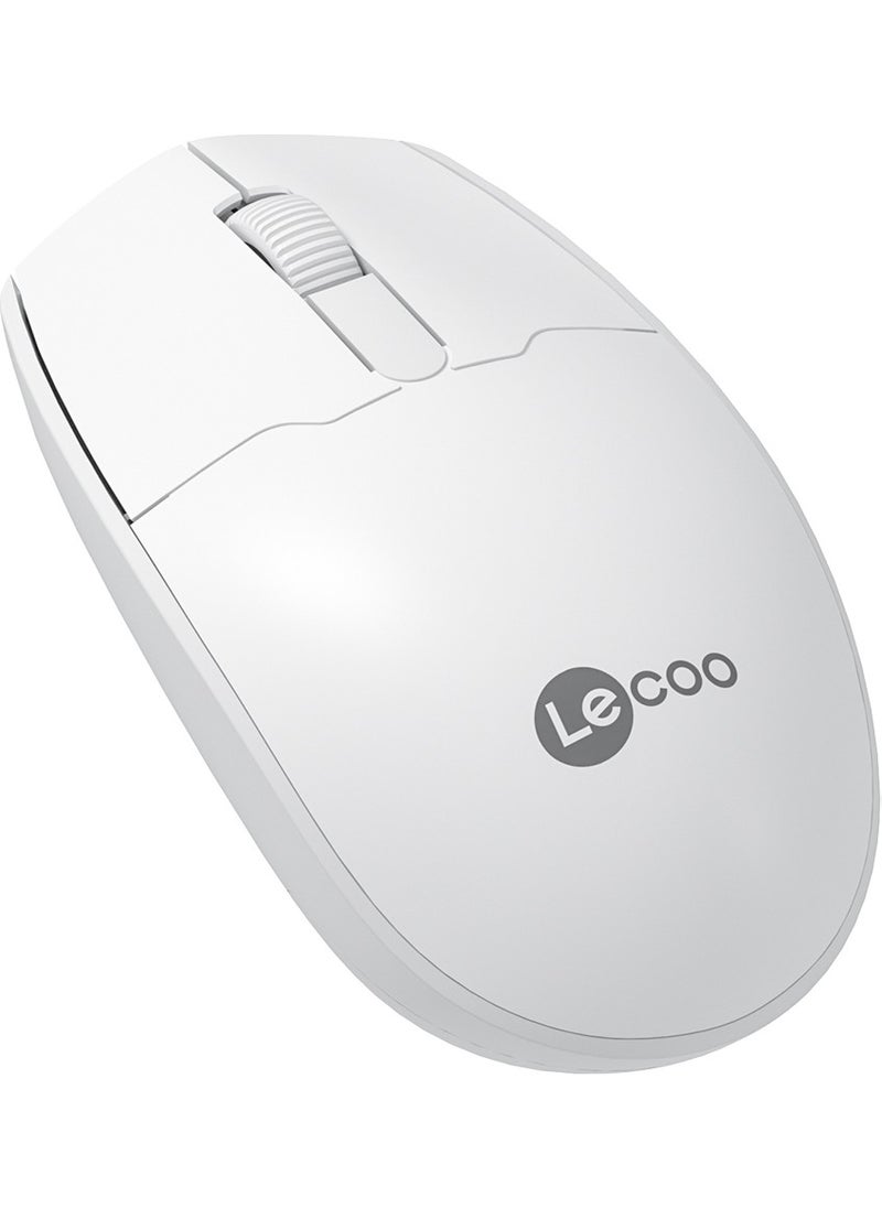 WS204 Wireless 1200DPI 3-Button Optical Mouse White
