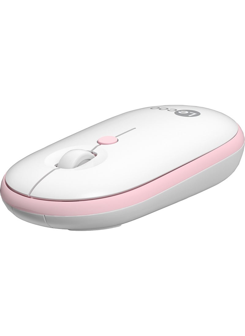 Lenovo WS212 Wireless 1600DPI 4-Button Optical Mouse White & Pink