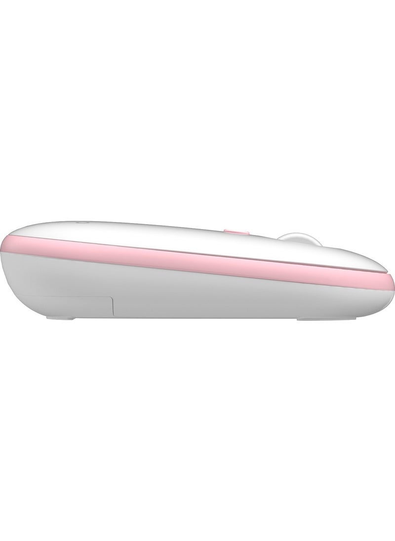 Lenovo WS212 Wireless 1600DPI 4-Button Optical Mouse White & Pink