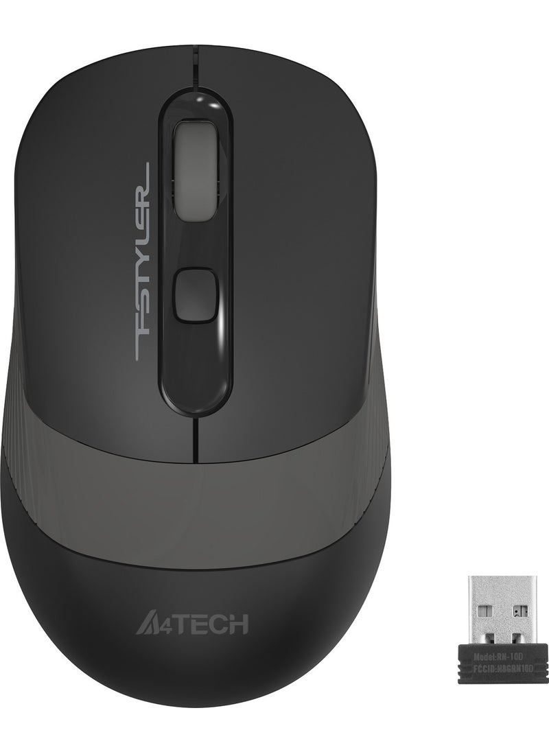 FG10 Nano Receiver Wireless Optical 2000DPI Energy Saving Mouse – Black