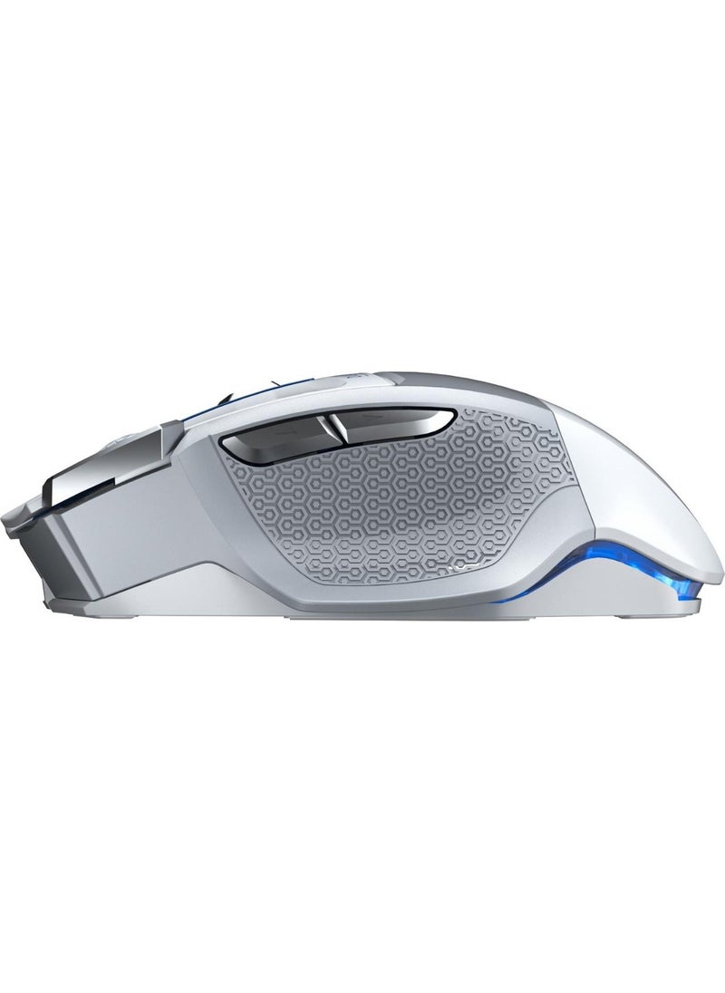 SC550 4800DPI 7-Key Macro 2.4GHz Wireless Optical RGB Gaming Mouse White
