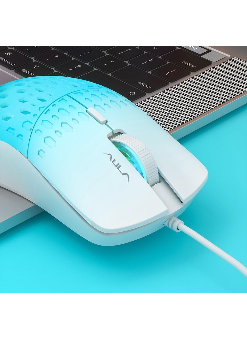 S11 Pro 3600DPI RGB Optical Gaming Mouse Blue