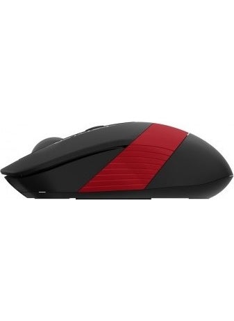 FG10 Nano Receiver Wireless Optical 2000DPI Energy Saving Mouse - Black/Red