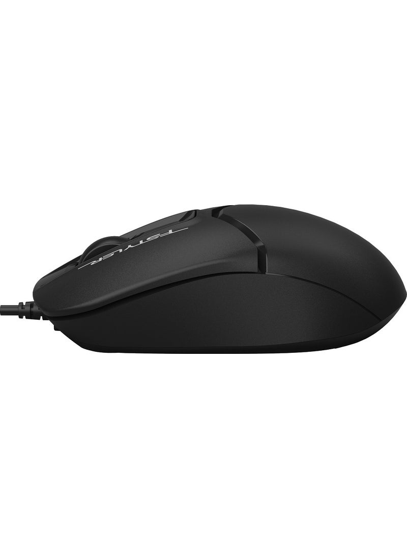 A4 TECH FM12 OPTICAL MOUSE USB BLACK 1200 DPI