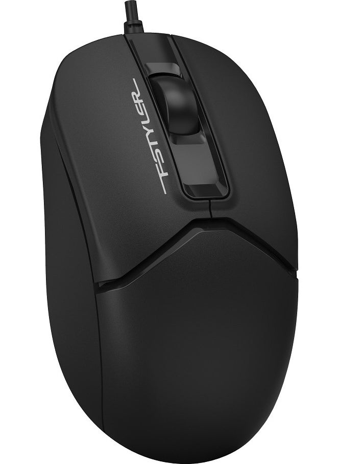 A4 TECH FM12 OPTICAL MOUSE USB BLACK 1200 DPI