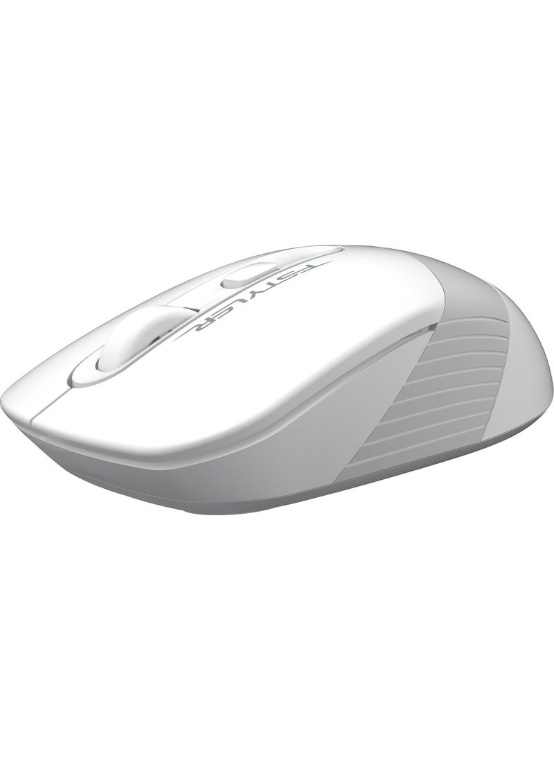 FG10 Nano Receiver Wireless Optical 2000DPI Energy Saving Mouse - White