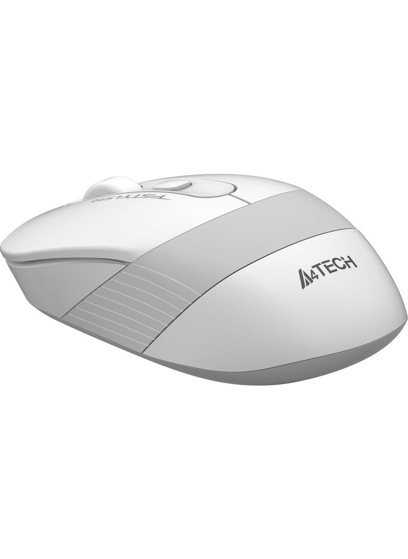 FG10 Nano Receiver Wireless Optical 2000DPI Energy Saving Mouse - White