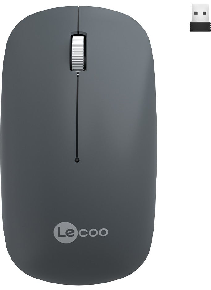 WS214 Wireless 1200DPI 3-Button Optical Mouse Gray