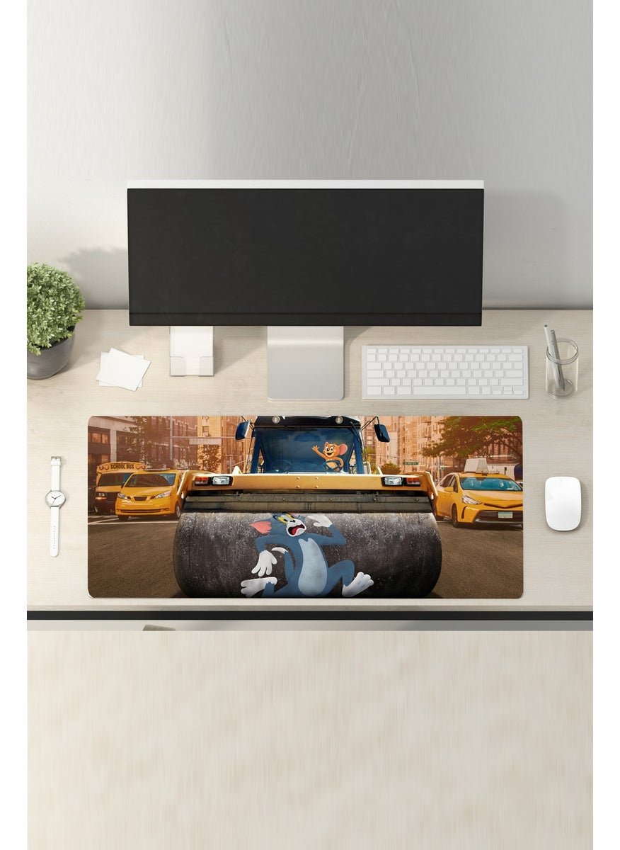 80X30 cm Tom and Jerry Non-Slip Base 3mm Stitched Gaming Gaming Mouse Pad