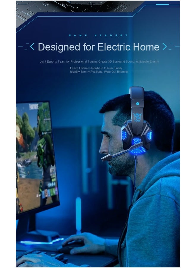 Professional Gaming Headset For PS4/PS5/XOne/XSeries/Nintendo Switch/PC -Wired