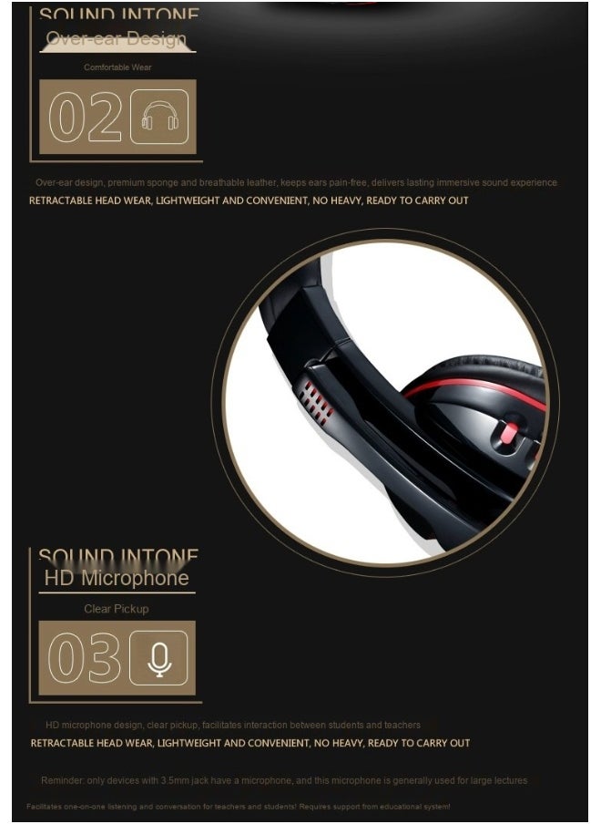 Professional Gaming Headset For PS4/PS5/XOne/XSeries/Nintendo Switch/PC -Wired