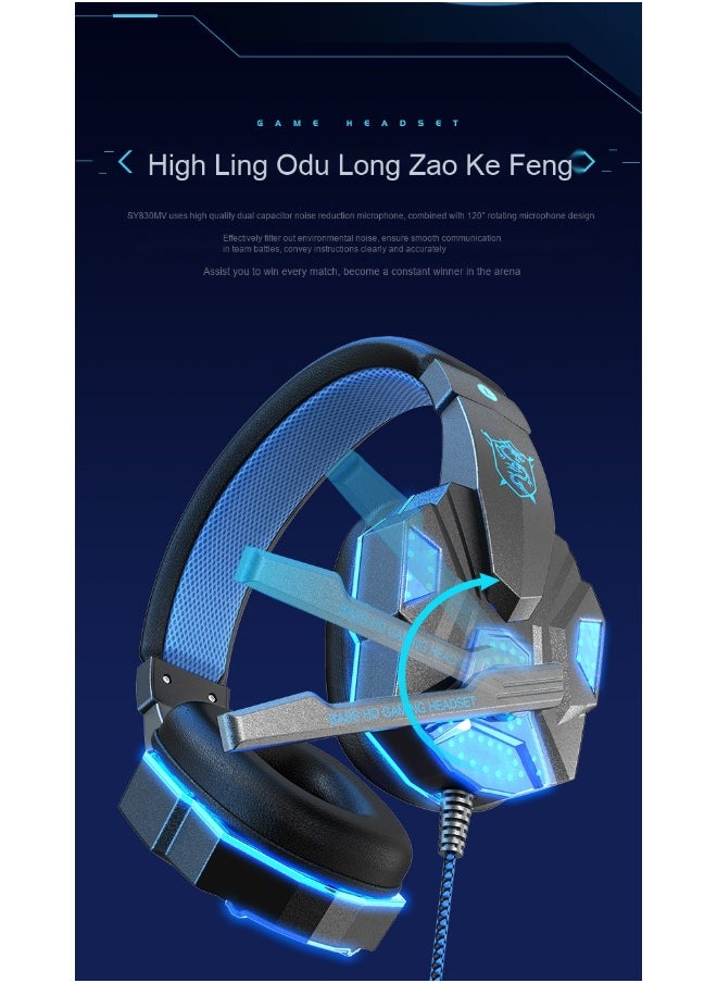 Professional Gaming Headset For PS4/PS5/XOne/XSeries/Nintendo Switch/PC -Wired