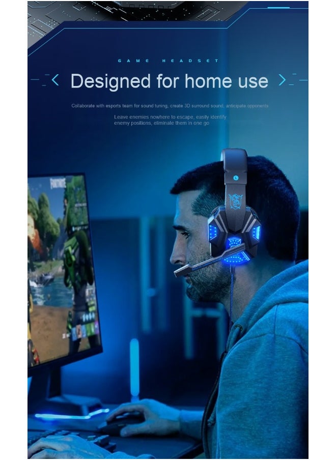 Professional Gaming Headset For PS4/PS5/XOne/XSeries/Nintendo Switch/PC -Wired