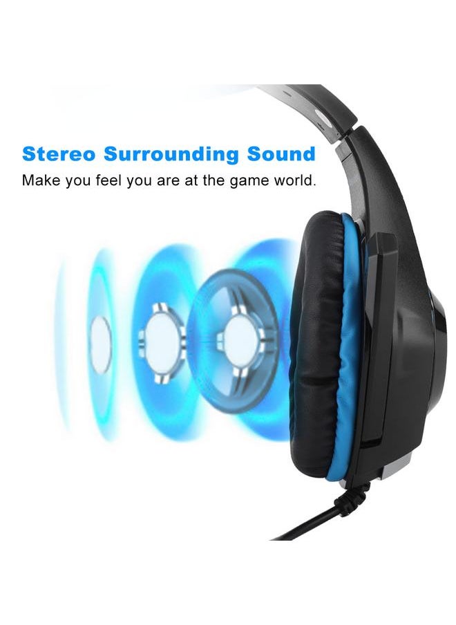 Excellent Noise Cancelling Gaming Headset Heavy Bass Stereo Surrounding Gamer Headphones