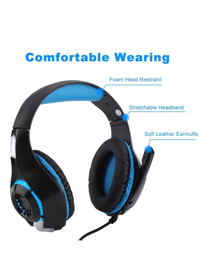 Excellent Noise Cancelling Gaming Headset Heavy Bass Stereo Surrounding Gamer Headphones