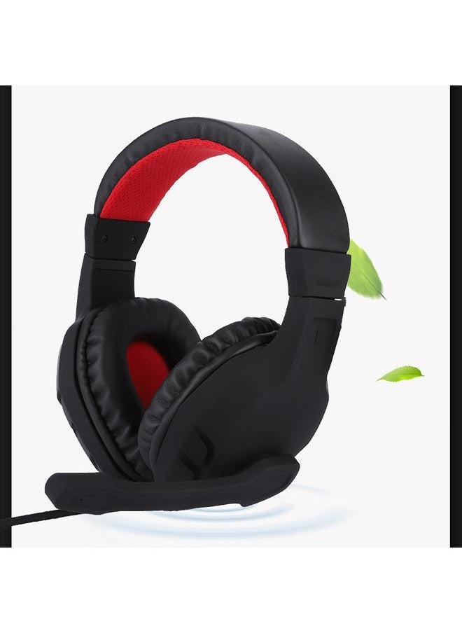 NUBWO U3 Stereo Surrounding HiFi Gaming Headset Adjustable Headband Gamer Headphones -Black+Red