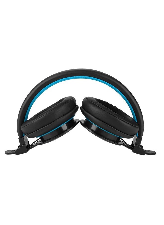 NUBWO N10 Wired Gaming Bass Earphone Headphone Over Ear Headset (Black + Blue)
