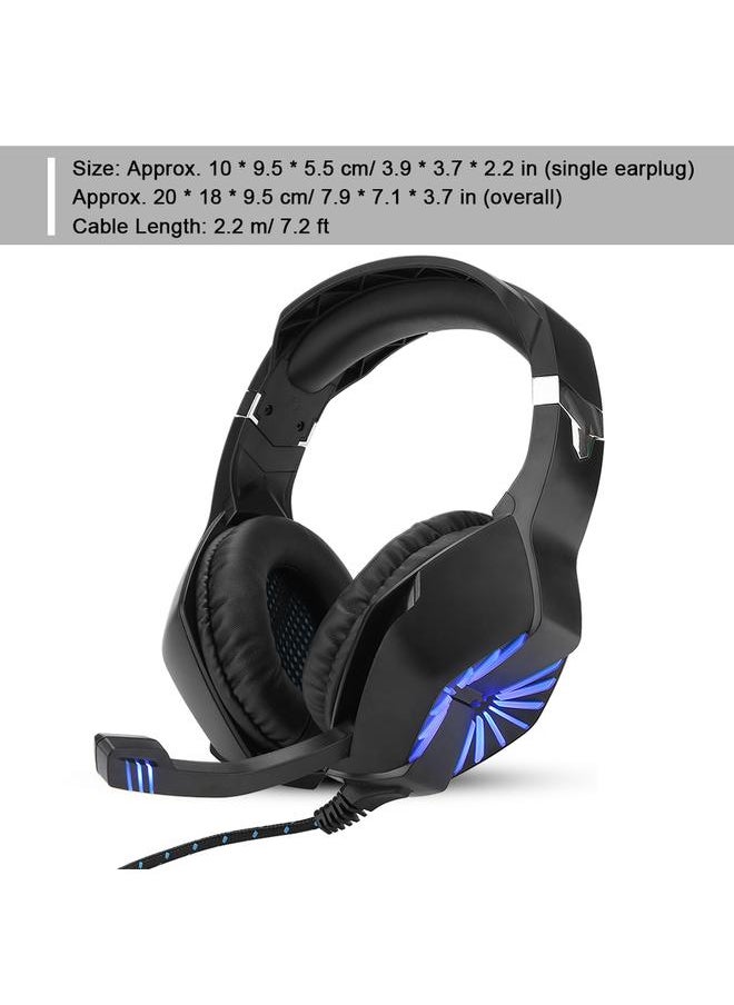 Head-mounted Luminous Gaming Headset Stereo Bass Surround E-sports Headset
