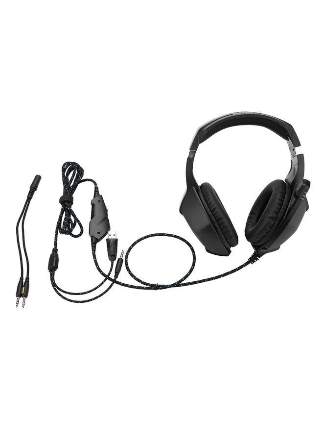 Head-mounted Luminous Gaming Headset Stereo Bass Surround E-sports Headset