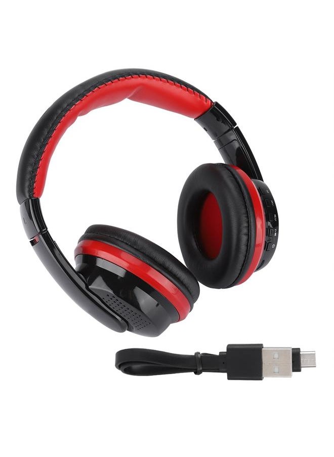 MX666 Desktop Computer Office Headset Headphone Black   Red for Iphone