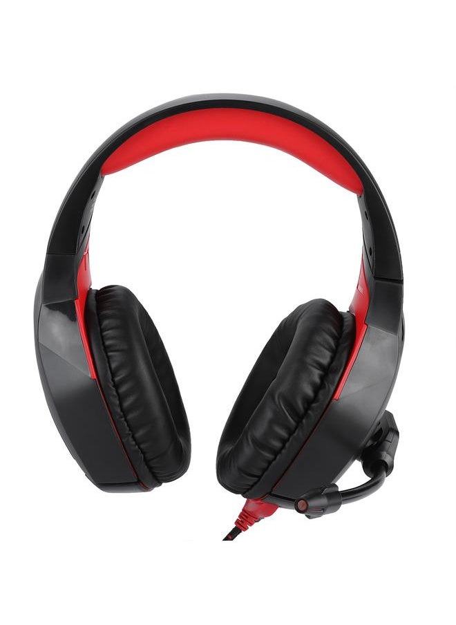 Stereo Gaming Headset Wired Headphone with Mic for PS4/PS4 Pro/Xbox one/Xbox one S Black+Red