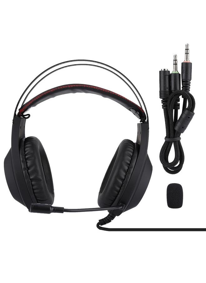 NUBWO N2 Wired Stereo Gaming Headset Headphone with Microphone for PS4/PS4 Pro(Black)
