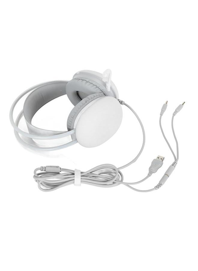 RGB Gaming Headset with Microphone Noise Reduction USB 3.5mm Ergonomic Wired Gaming Headset with Dynamic RGB LED Light