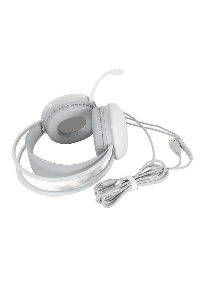 RGB Gaming Headset with Microphone Noise Reduction USB 3.5mm Ergonomic Wired Gaming Headset with Dynamic RGB LED Light