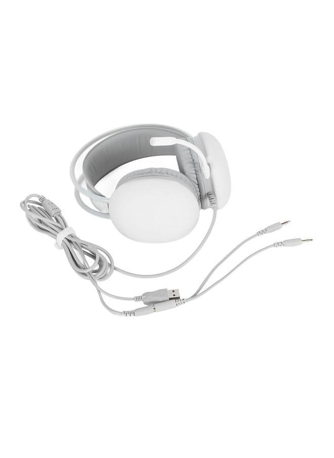RGB Gaming Headset with Microphone Noise Reduction USB 3.5mm Ergonomic Wired Gaming Headset with Dynamic RGB LED Light