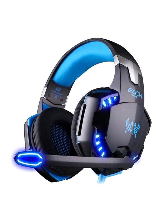 Gaming Wired Over the Ear Headsets with Mic & LED - G2000 Edition For PS4/PS5/Xbox one/Xbox Series/Nintendo Switch And PC