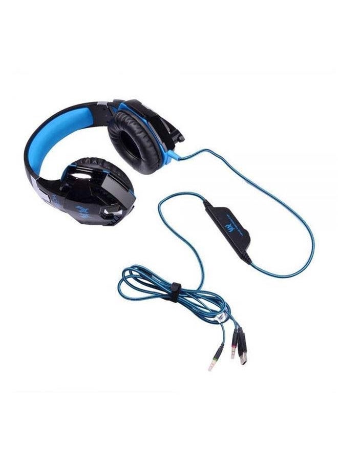 Gaming Wired Over the Ear Headsets with Mic & LED - G2000 Edition For PS4/PS5/Xbox one/Xbox Series/Nintendo Switch And PC