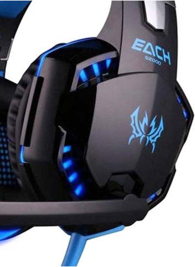 Gaming Wired Over the Ear Headsets with Mic & LED - G2000 Edition For PS4/PS5/Xbox one/Xbox Series/Nintendo Switch And PC
