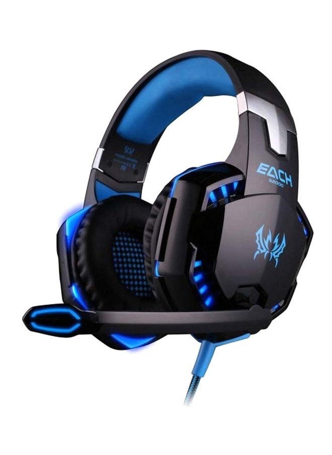 Gaming Wired Over the Ear Headsets with Mic & LED - G2000 Edition For PS4/PS5/Xbox one/Xbox Series/Nintendo Switch And PC
