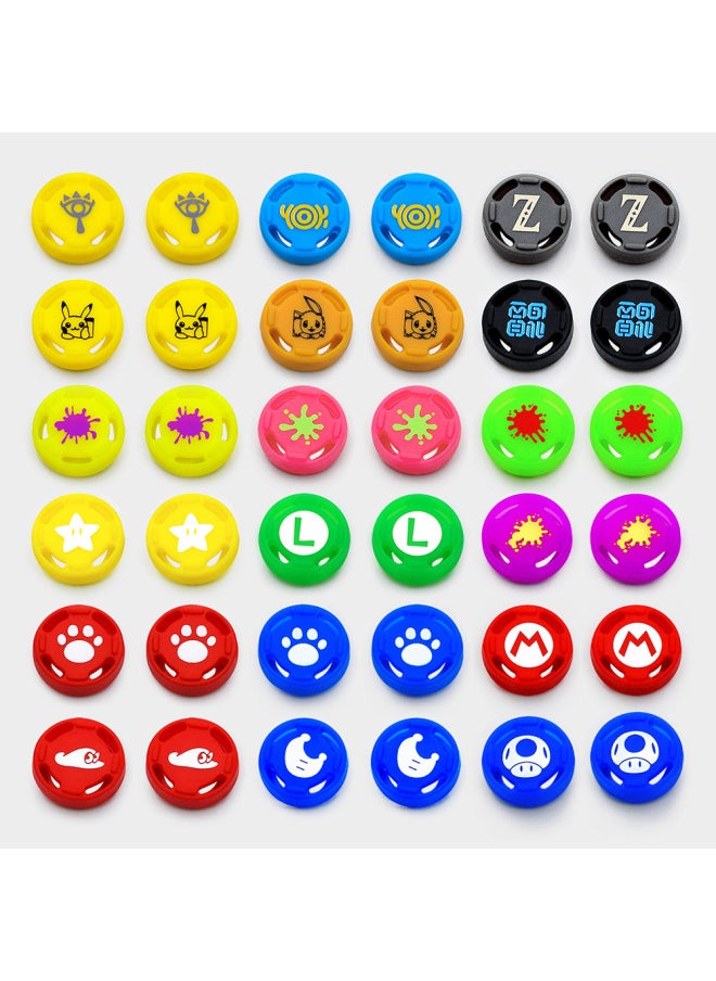 Nintendo Switch Handle Key Cap Switch Rocker Cap Nintendo Switch Silicone Cap-Product Color:NO:15 TP4-1764 Mary Red