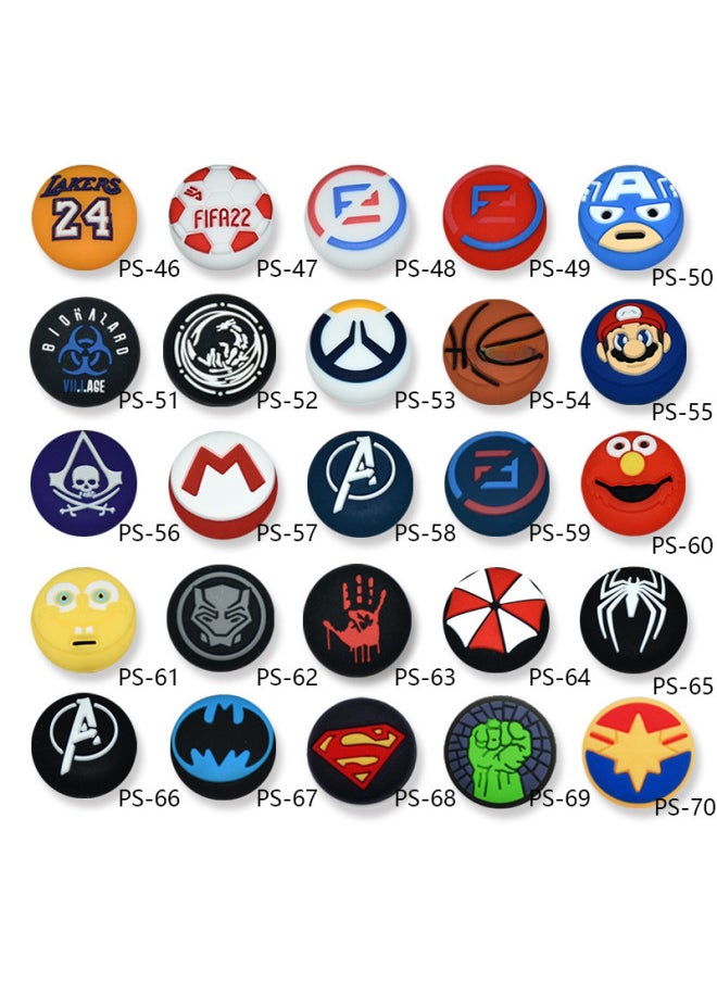 Ps5/ps4 Controller 3d Joystick Cap Game Controller Joystick Cover Button Protective Cap Mushroom Head Silicone-Product Color:Ps-59 (one)