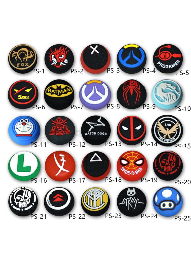 Ps5/ps4 Controller 3d Joystick Cap Game Controller Joystick Cover Button Protective Cap Mushroom Head Silicone-Product Color:Ps-59 (one)