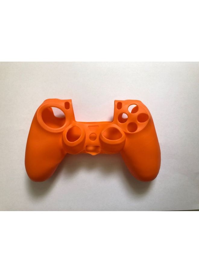 Ps4 Game Handle Rubber Sleeve PS4 Handle Silicone Sleeve PS4 Silicone Protective Shell Game Sleeve Spot-Product Color:Orange