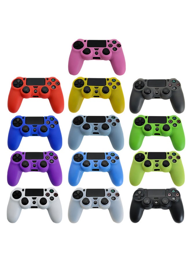 Ps4 Game Handle Rubber Sleeve PS4 Handle Silicone Sleeve PS4 Silicone Protective Shell Game Sleeve Spot-Product Color:Orange