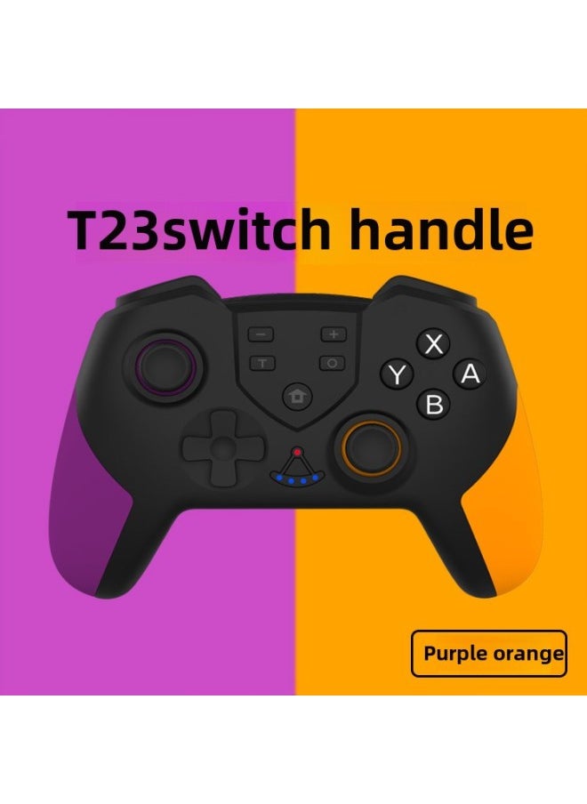 Private Model With Wake-up SwitchPro Wireless Bluetooth Gamepad NS Wireless Handle With Macro Programming Function-Product Color:Purple Orange