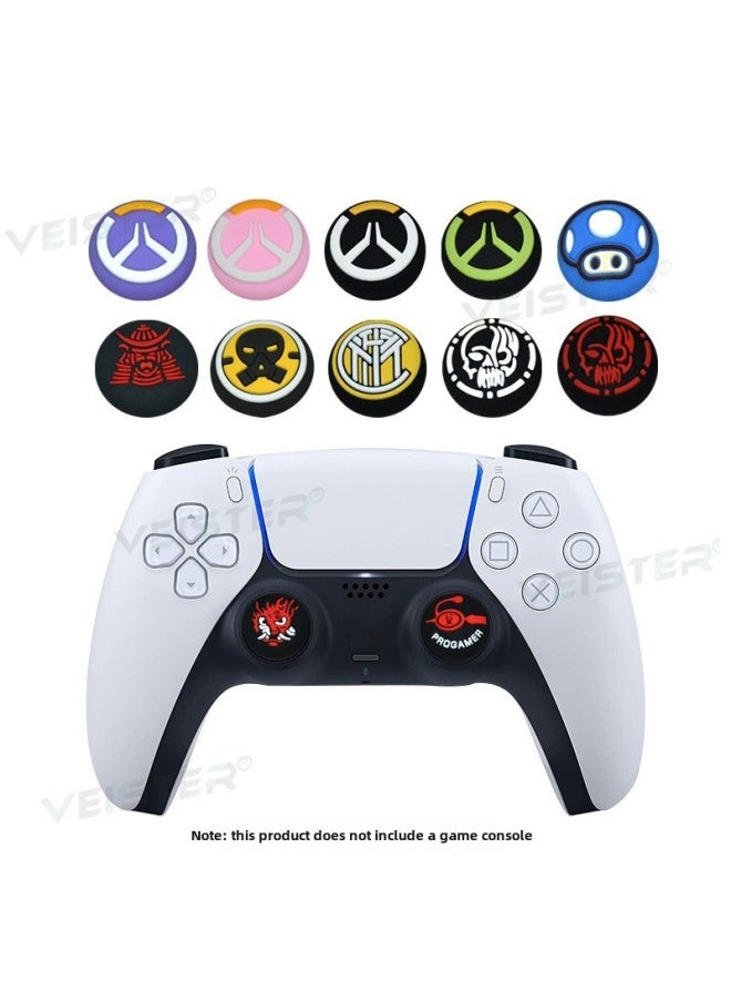 PS5/PS4 Handle Rocker Cap Game Handle 3d Rocker Sleeve PS5 Mushroom Head Silicone Cap Button Protection Cap-Product Color:PS-133