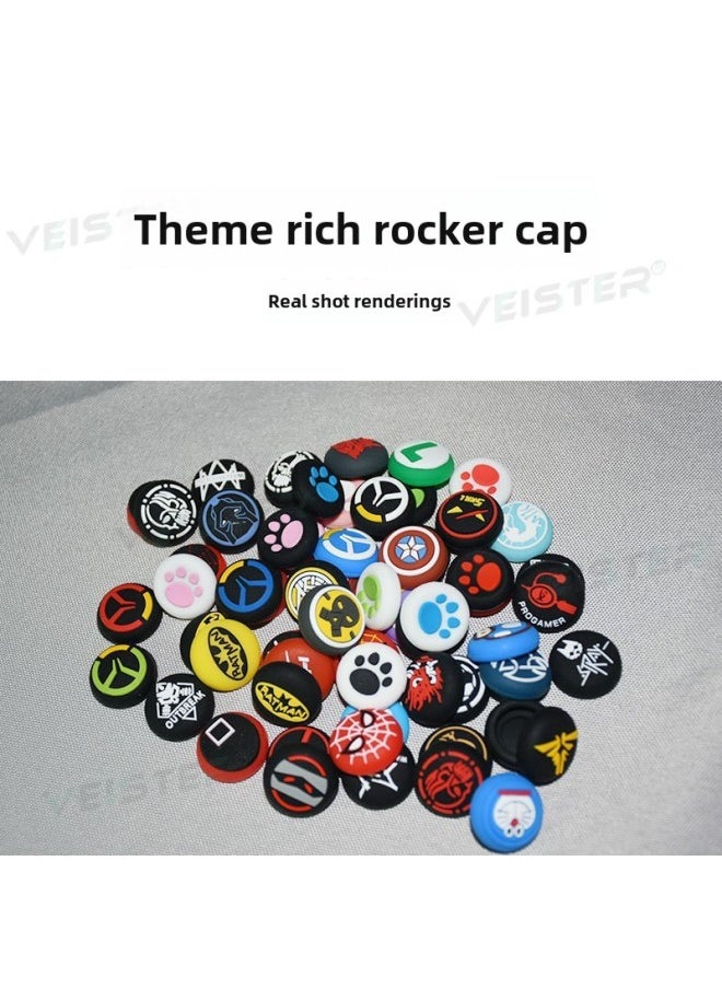 PS5/PS4 Handle Rocker Cap Game Handle 3d Rocker Sleeve PS5 Mushroom Head Silicone Cap Button Protection Cap-Product Color:PS-133