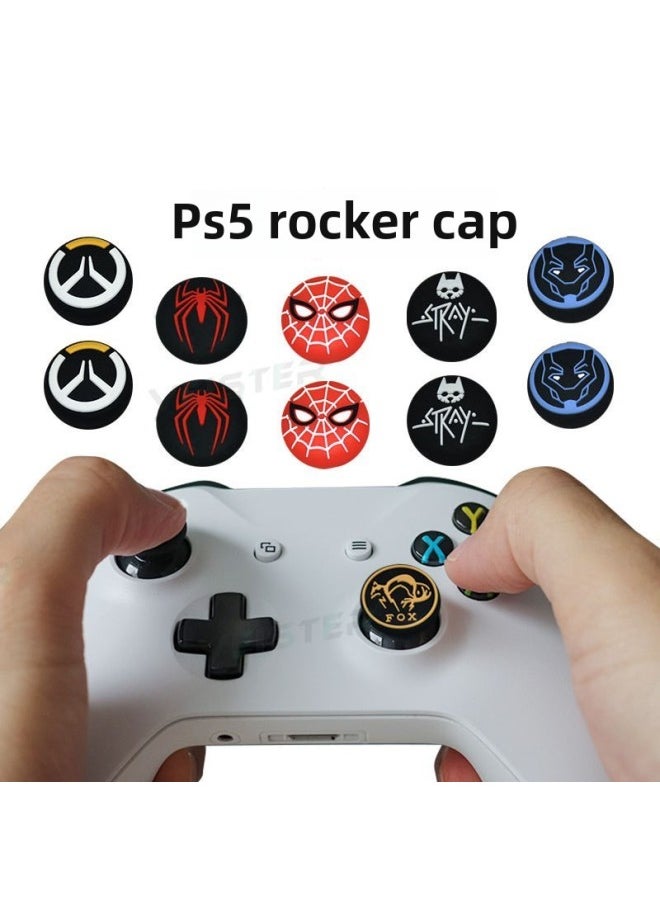 PS5/PS4 Handle Rocker Cap Game Handle 3d Rocker Sleeve PS5 Mushroom Head Silicone Cap Button Protection Cap-Product Color:PS-133