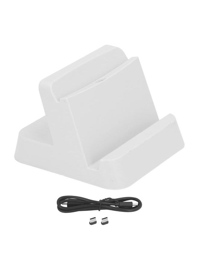 Charging Dock for PS5 Portal Game Console Compatibility Portable Controller Charger Stand Station for Traveling Home White