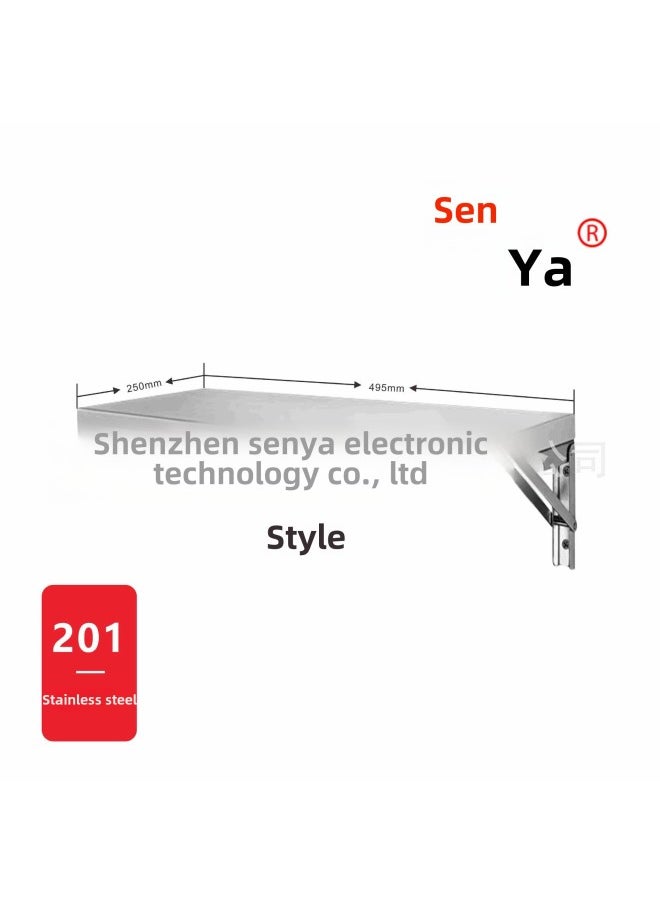 Y-9 Wall-Mounted Industrial Keyboard Stand Folding Down Space-Saving Keyboard Tray-Color:Style 1 495 X 250mm