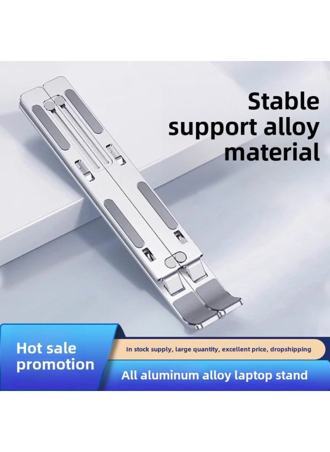 Notebook Stand N3 Single Fork Aluminum Alloy 7-speed Adjustment 16-inch Portable Folding Tablet Stand Wholesale-Colour:Aluminum Alloy 16inch N3—black