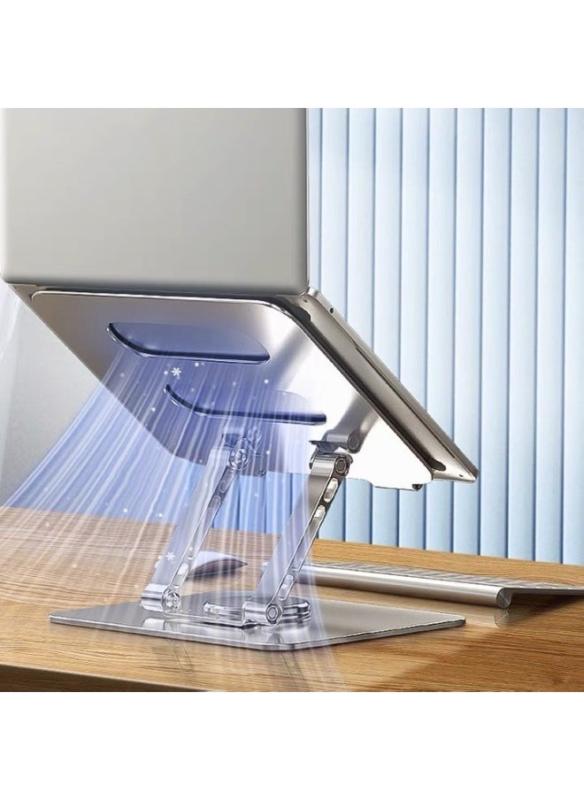 Notebook Stand Desktop 360-degree Rotating Heightening Base Office Game Cooling Stand Projector Computer Stand-Color:D086 Notebook Rotating Stand: Gray