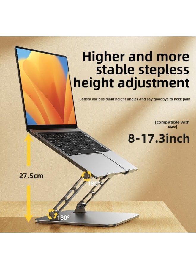 [Special Grade Carbon Steel] Computer Bracket Notebook Bracket Flat Aluminum Alloy Suspension Lifting Folding Elevated-Color:Upgraded Model [carbon Steel Material]