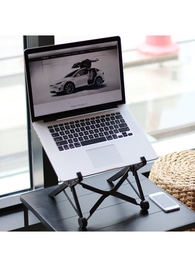 NEXSTAND K2 Laptop Stand Lifting Folding Portable Desktop Computer Stand Original Supply-Color:Wise Black-with Chinese Instructions