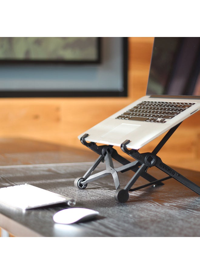 NEXSTAND K2 Laptop Stand Lifting Folding Portable Desktop Computer Stand Original Supply-Color:Wise Black-with Chinese Instructions