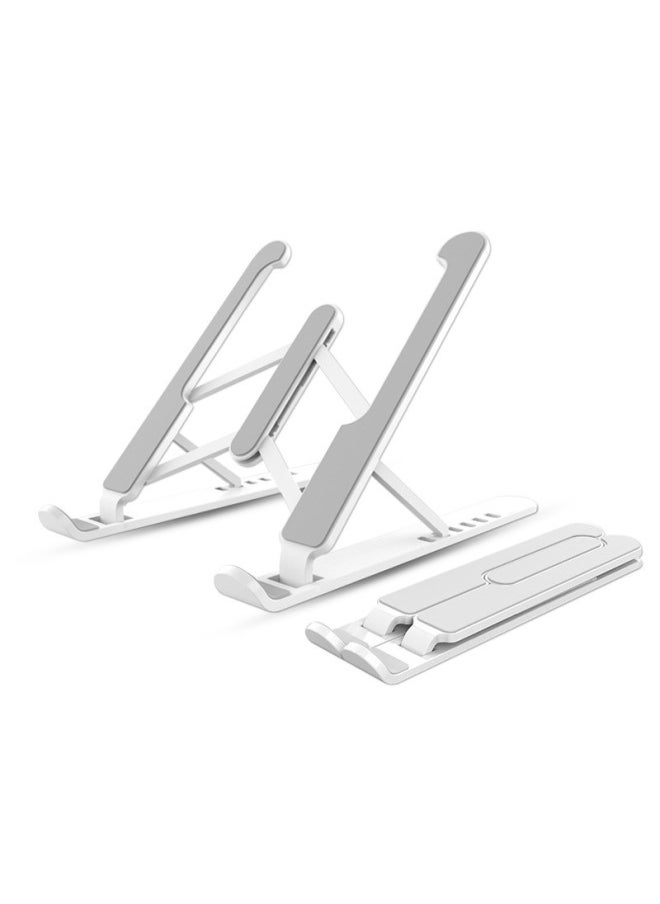 HUA PX/Huapuxing Laptop Bracket Desktop Folding Flat Elevated Hanging Heat Dissipation Base P1-Color:P1 Pro [white] Abs Multi-level Adjustment